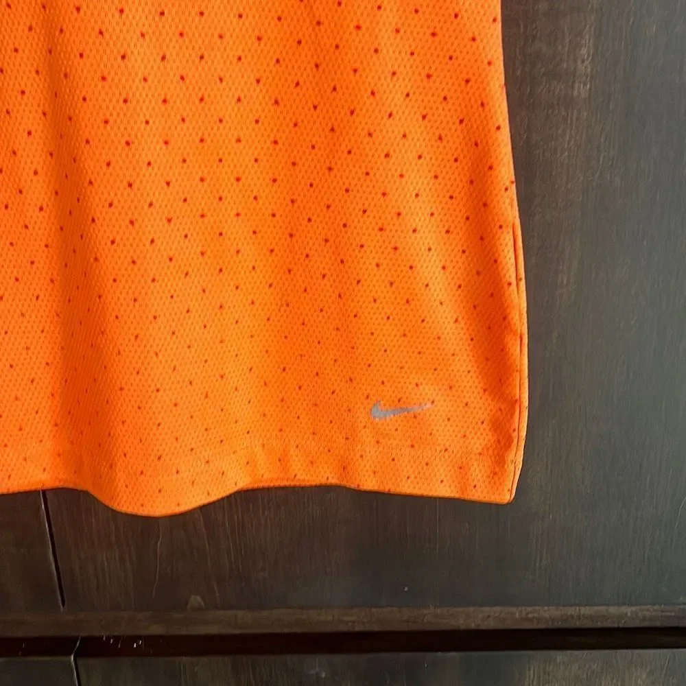 Nike Golf Orange Sleeveless Polo Top Size Small‎